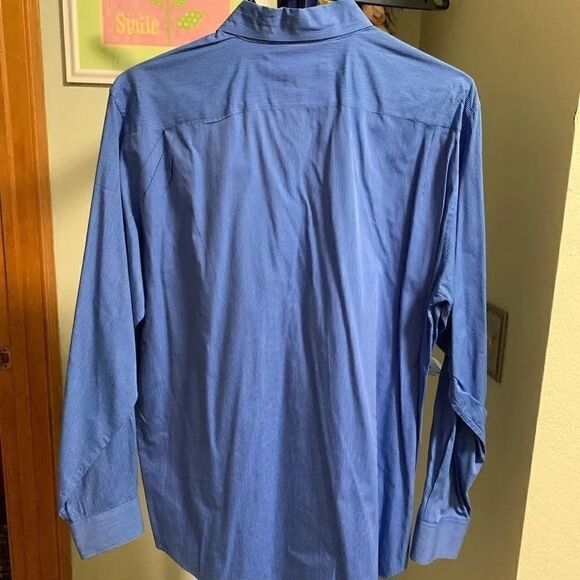 Micheal Kors L/S Blue Shirt M63 - Picture 2 of 3